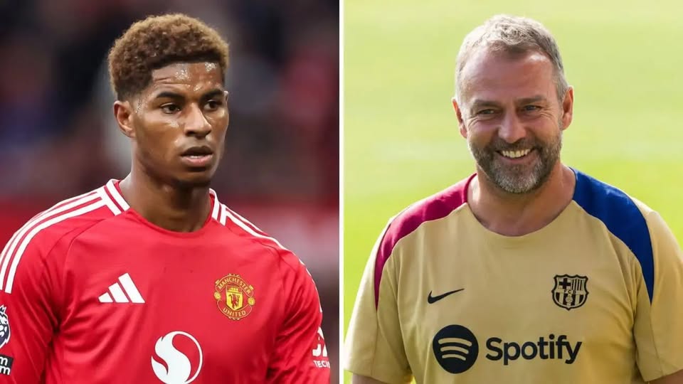 Marcus Rashford Hansi Flick dan Dewan Barcelona Bentrok temp